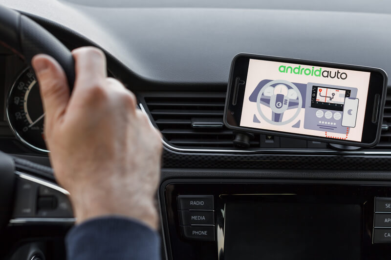 hoe werkt Android Auto app